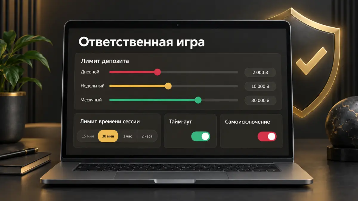 Раздел лимитов и самоограничения в кабинете игрока
