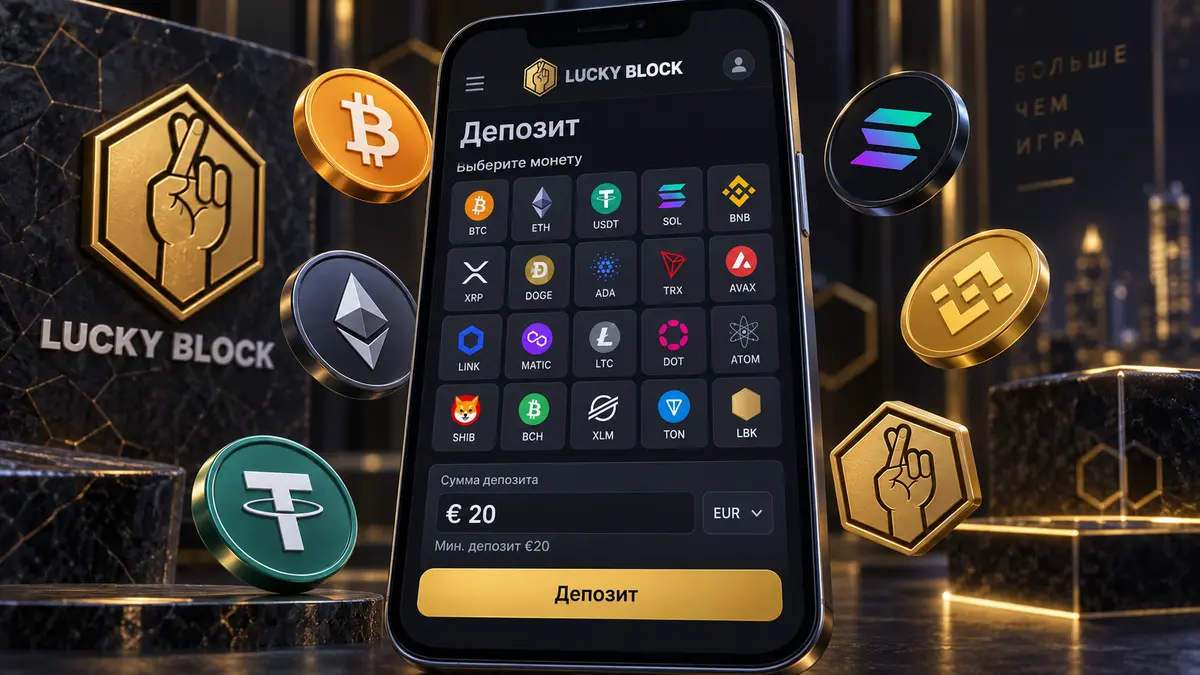 Касса Lucky Block с выбором монеты