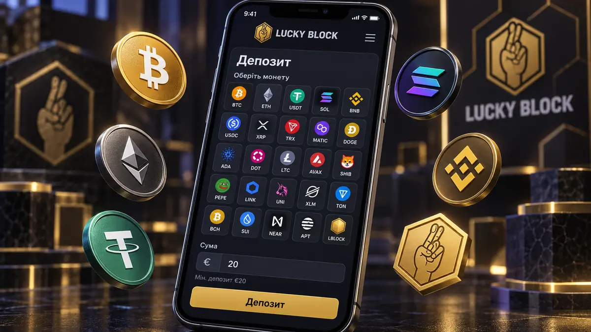 Каса Lucky Block із вибором монети